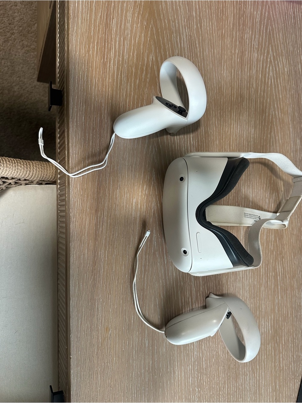 Meta Quest 2 White Standalone VR Headset with Controllers